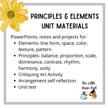 Preview of Elements & Principles of Design (Floral Design)