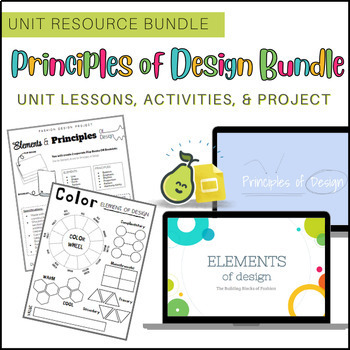 Preview of Elements & Principles of Design for Fashion (Lesson, Activity, & Project BUNDLE)