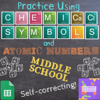 Preview of Elements - SELF-CORRECTING - Periodic Table - Chemical Symbols - MS-PS1-1