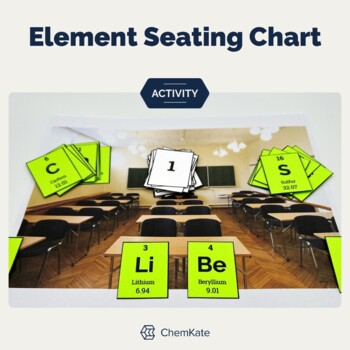 Preview of Elements Seating Chart for Science Chemistry Classroom - Easy