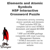 Elements and Atomic Symbols H5P Interactive Crossword Puzzle