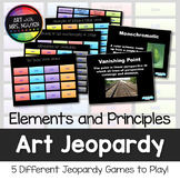 Elements and Principles Art Vocabulary Scavenger Hunt and 
