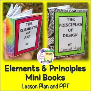 Preview of Elements of Art and Principles of Design Art Lesson with Printables