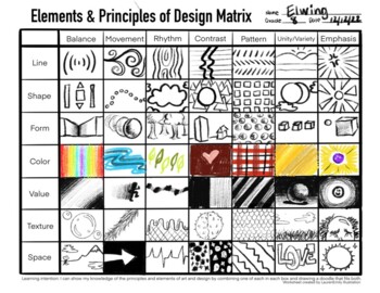 assignment design matrix art