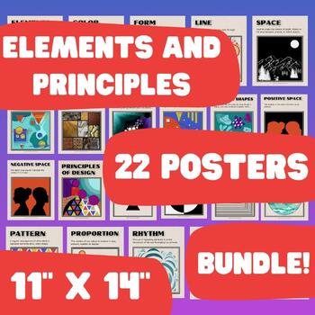 Preview of Elements and Principles - Poster Bundle - 11"x14" - digital download
