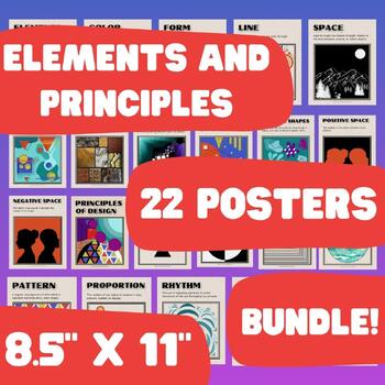 Preview of Elements and Principles - Poster Bundle - 8.5"x11" - digital download