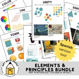 Elements and Principles Posters - English and Spanish