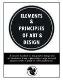 Elements and Principles of Art Handout and Poster