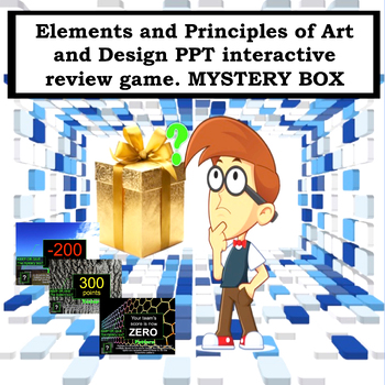 Preview of Elements and Principles of Art and Design Interactive PPT Review Game.