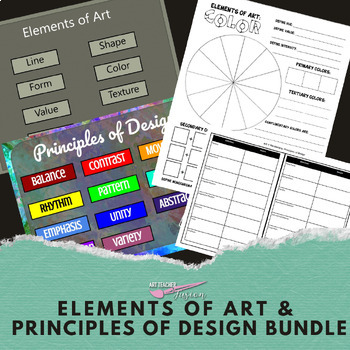 Preview of Elements of Art and Principles of Design Bundle