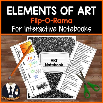 Preview of Elements of Art Vocabulary Interactive Notebook