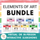 Elements of Art | 7 Interactive Google Slides Bundle Virtu