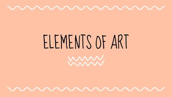 Preview of Elements of Art