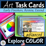 Elements of Art ADVANCED COLOR Task Cards for Early Finish
