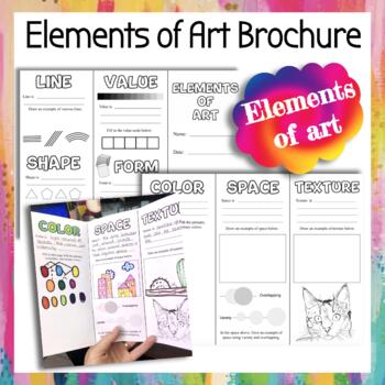 Preview of Elements of Art Brochure | Art Room Activity