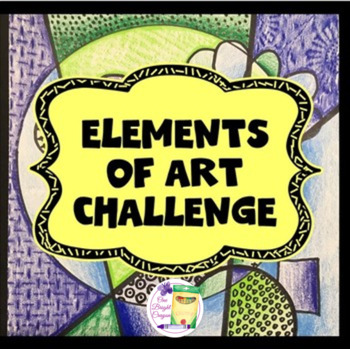 Preview of Line Elements of Art Worksheets and Art Lesson