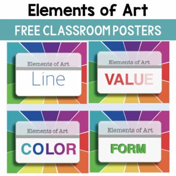 Preview of Elements of Art Classroom Posters