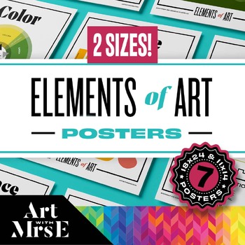 Preview of Elements of Art Classroom Posters and Visuals 