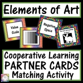 Elements of Art Cooperative Learning Partner Cards | Sort 