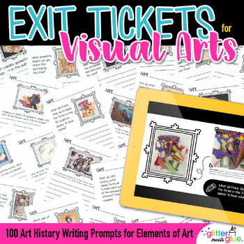 Preview of Elements of Art History Exit Tickets & PowerPoints for Formative Art Assessment