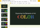 Elements of Art Exploration: COLOR (Remote Learning)