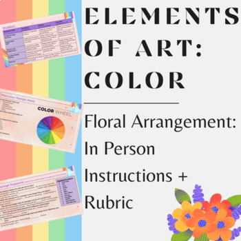 Preview of Elements of Art Floral Arrangement: In Person Instructions + Rubric