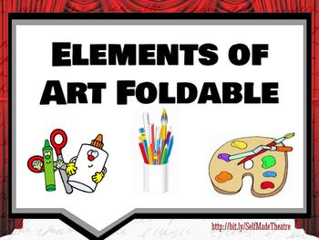 Preview of Elements of Art Foldable