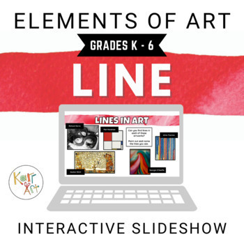 Preview of Elements of Art Interactive Google Slides: Line