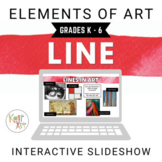 Elements of Art Interactive Google Slides: Line