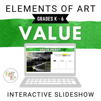 Preview of Elements of Art Interactive Google Slides: Value