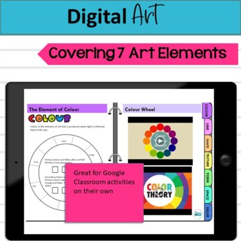 Preview of Elements of Art Interactive Sketchbook 