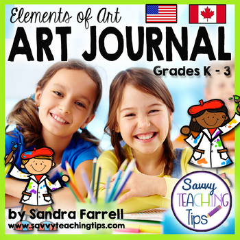 Preview of Elements of Art Journal for Primary Grades - a Differentiated approach