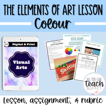 Elements of Art Lesson- Color / Colour - Pop Art Candy Wrappers (Visual ...