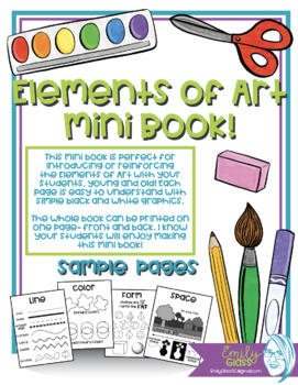 Preview of Elements of Art Mini Book