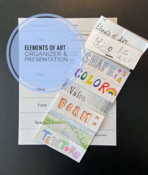 Preview of Elements of Art: Notes Organizer & Presentation