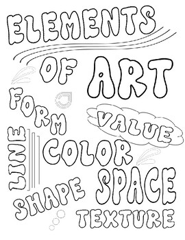 Elements of Art Packet by Miss Rey Art | TPT