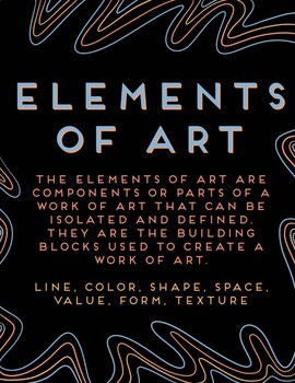 Preview of Elements of Art Posters