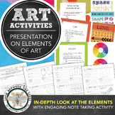 Elements of Art Presentation for Elementary, Middle, High 