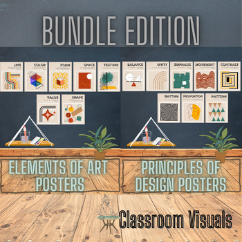 Preview of Elements of Art / Principles of Design / Bundle / Classroom Visual