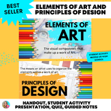 Elements of Art & Principles of Design- PP, handouts- Less