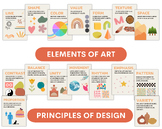 Elements of Art & Principles of Design Posters, Art class 