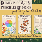 Elements of Art & Principles of Design Posters (Floral Pos