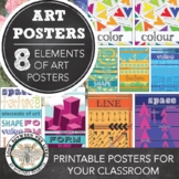 Elements of Art Posters: Art Classroom Decor, Printable Po