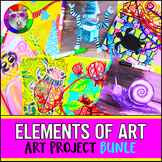 Elements of Art Projects and Art Lesson Bundle for Elementary