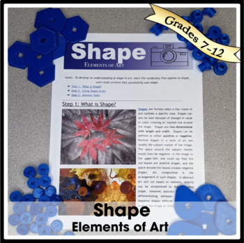 Preview of Elements of Art - Shape