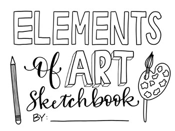 Preview of Elements of Art Sketchbook Cover