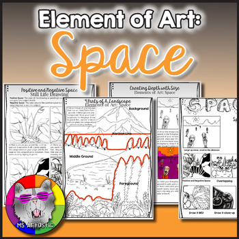 Preview of Elements of Art: Space, Art Lessons, Projects and Activities 