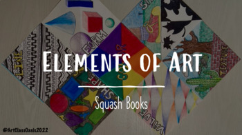 Preview of Elements of Art Squash Book Project Bundle