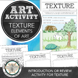 Elements of Art, Texture, Elementary Art, Middle School Ar