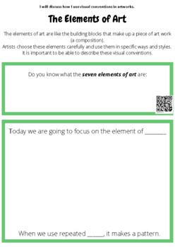 Preview of Elements of Art Unit